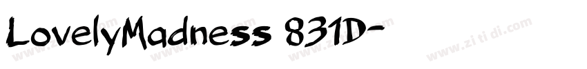 LovelyMadness 831D字体转换